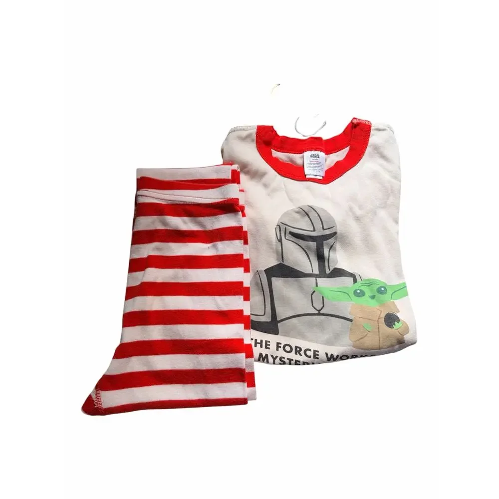 Hanna Andersson Star Wars Mando And Grogu Organic Pajama Set 8